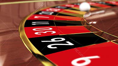 Casino Roulette wheel - Lucky number 17 black seventeen black