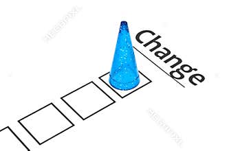 Change ahead business concept