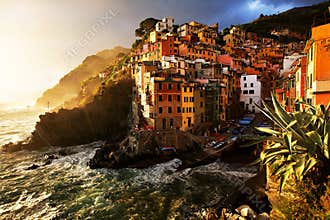 Riomaggiore village, Cinque Terre, Italy