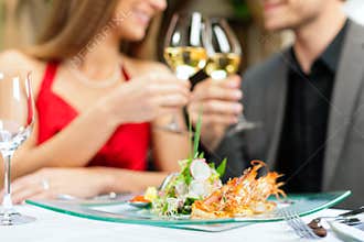 Dinner or lunch in restaurant