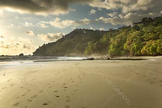 Costa Rica Beach at Sunset
