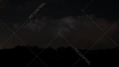 Thunderstorm with lightning time lapse