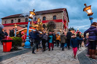 Christmas park Mill of the Elves in Trikala.