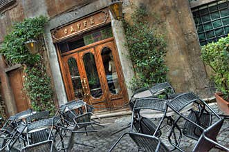 Cafe in Rome.
