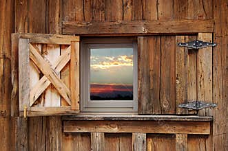 Barn Window with a View