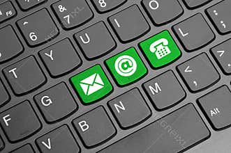 Contact us on keyboard