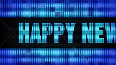 Happy New Year 2021 Front Text Scrolling LED Wall Pannel Display Sign Board