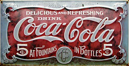 Vintage coca cola advert