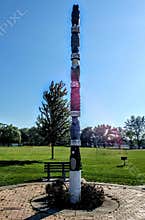 Kid`s Connection Park Totem Pole - Caledonia, Wisconsin