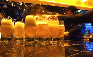 Beer and glasses