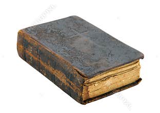 Old book with clipping path