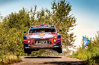 Andreas Mikkelsen and Anders Jaeger at ADAC Rally Germany
