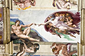 Ceiling in the Sistine Chapel