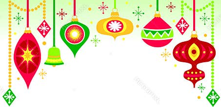 Retro Christmas Ornament Background/eps