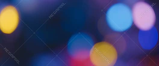 Christmas decorations on the christmas tree in defocus