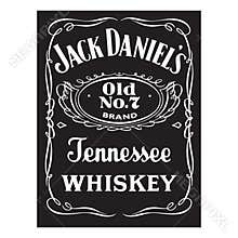 Jack Daniels whiskey logo editorial illustration