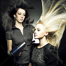 Woman in a beauty salon