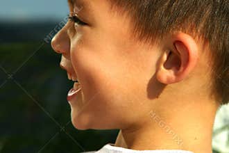 Happy and laughing boy