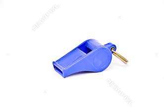 Old Blue plastic Whistle