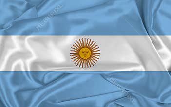 Silk Argentina Flag