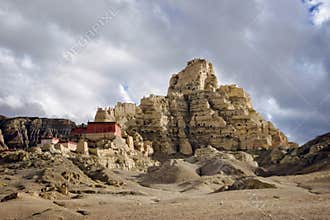 Tsaparang Ruins - ancient capital of the kingdom of Guge. Tibet