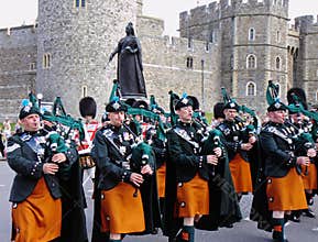 Marching band of the Royal Irish Rangers