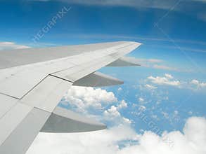 Wing of plane