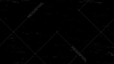White noise in the form of short white dashes on a black screen HD