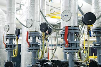 Gas boiler room equipment