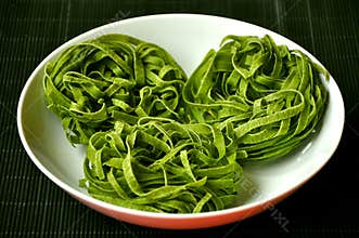 Green Italian pasta