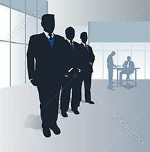 Three security guards