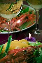 Modern holiday dinner