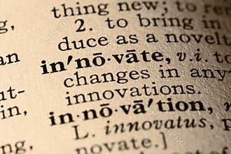 The word innovate
