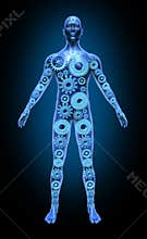 Human body function health symbol medical icon gea