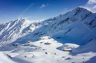 View of Balea Lake from the ridge