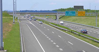 South entrance and exit from Zagreb