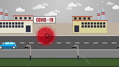 Animated metaphors how Covid-19 make planet greener