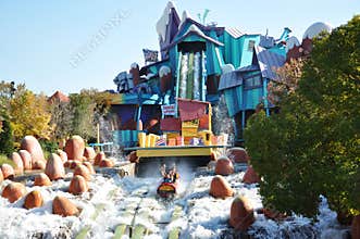 Dudley Do-Right's Ripsaw Falls in Universal Studios, FL, USA