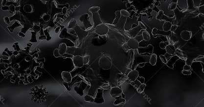 Spinning coronavirus cells