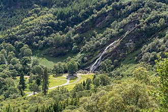 Powerscourt waterfall, Glensoulan Valley