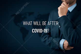 Post-covid-19 era contemplation concept