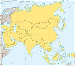 Asia political map
