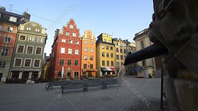 Colorful  buildings in  Old Town