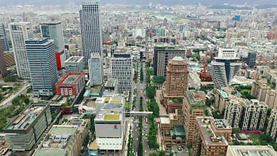 Buildings in Taipei city, Taiwan.