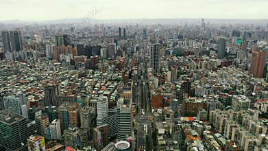 Buildings in Taipei city, Taiwan.