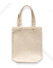 Tote bag canvas cotton fabric cloth for eco shopping sack mockup blank template isolated on white background clipping path