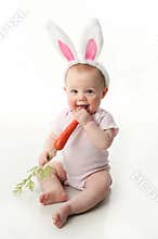 Easter bunny baby