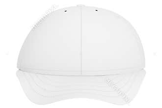 White baseball cap isolated