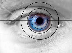 Eye and target