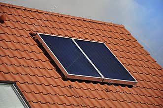 Solar-powered battery